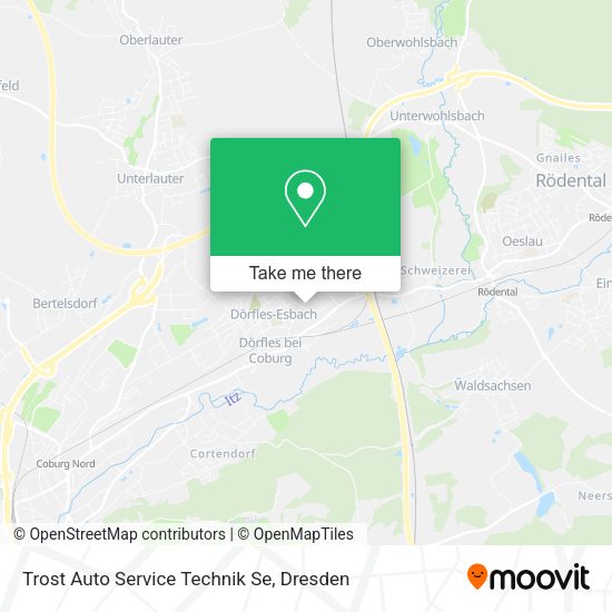 Карта Trost Auto Service Technik Se