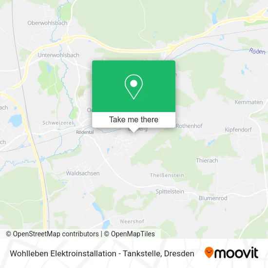 Карта Wohlleben Elektroinstallation - Tankstelle