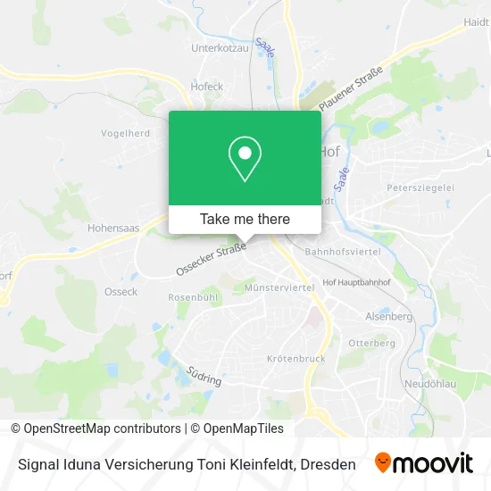 Карта Signal Iduna Versicherung Toni Kleinfeldt