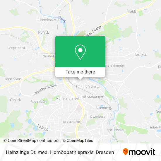 Карта Heinz Inge Dr. med. Homöopathiepraxis