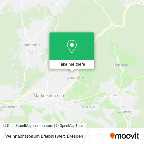 Карта Weihnachtsbaum Erlebniswelt