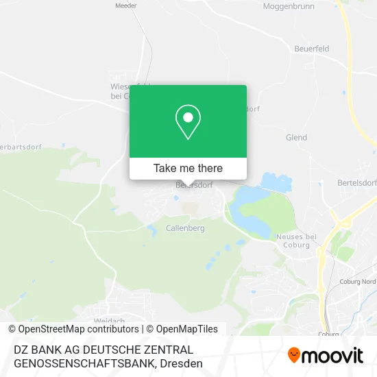 Карта DZ BANK AG DEUTSCHE ZENTRAL GENOSSENSCHAFTSBANK