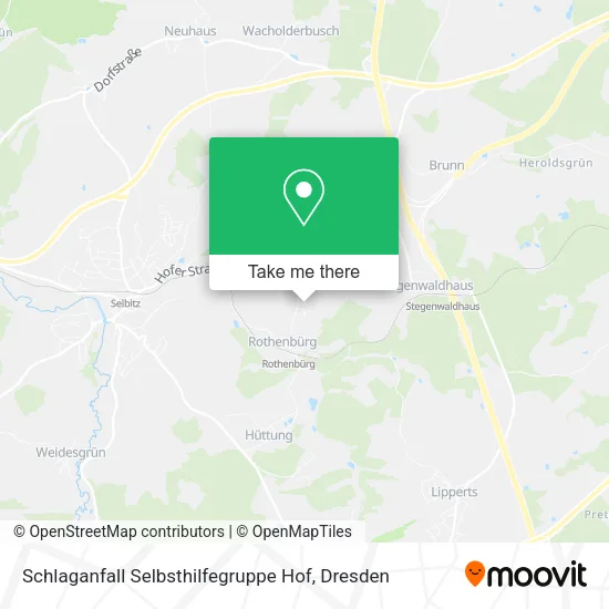 Карта Schlaganfall Selbsthilfegruppe Hof