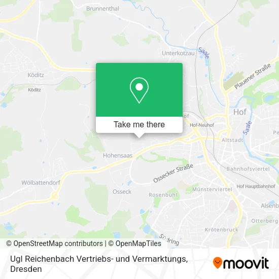Карта Ugl Reichenbach Vertriebs- und Vermarktungs