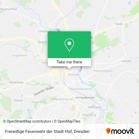 Карта Freiwillige Feuerwehr der Stadt Hof