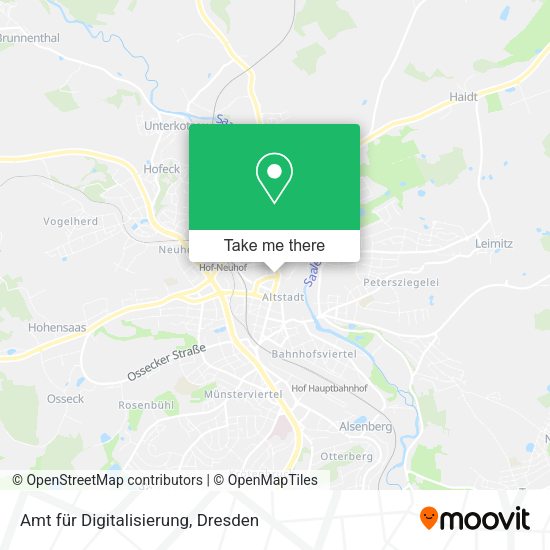 Карта Amt für Digitalisierung