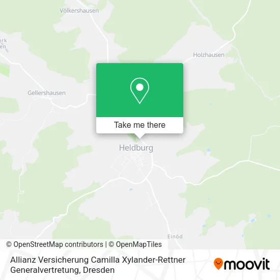 Карта Allianz Versicherung Camilla Xylander-Rettner Generalvertretung
