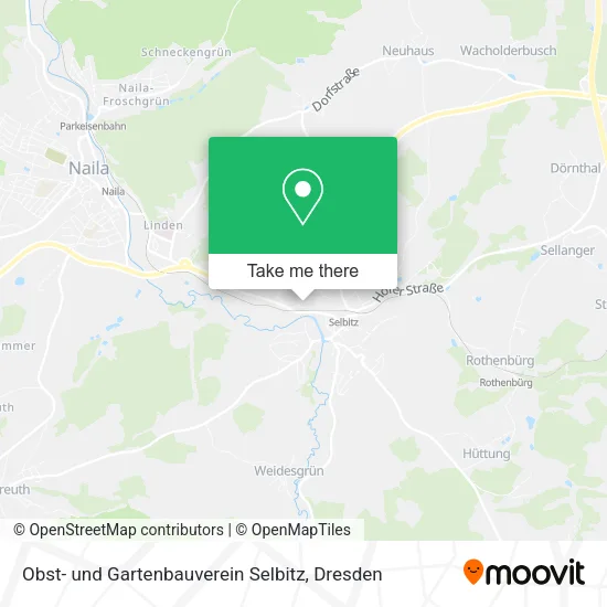 Карта Obst- und Gartenbauverein Selbitz
