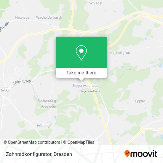 Карта Zahnradkonfigurator