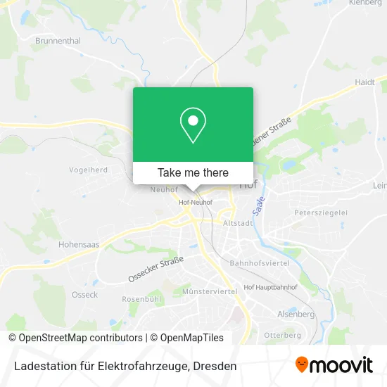 Карта Ladestation für Elektrofahrzeuge