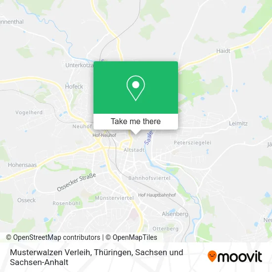 Карта Musterwalzen Verleih