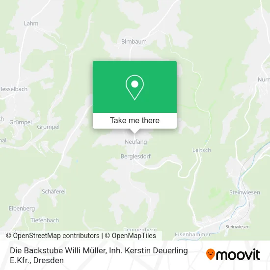Карта Die Backstube Willi Müller, Inh. Kerstin Deuerling E.Kfr.