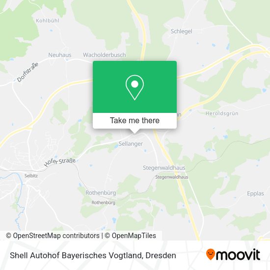 Карта Shell Autohof Bayerisches Vogtland