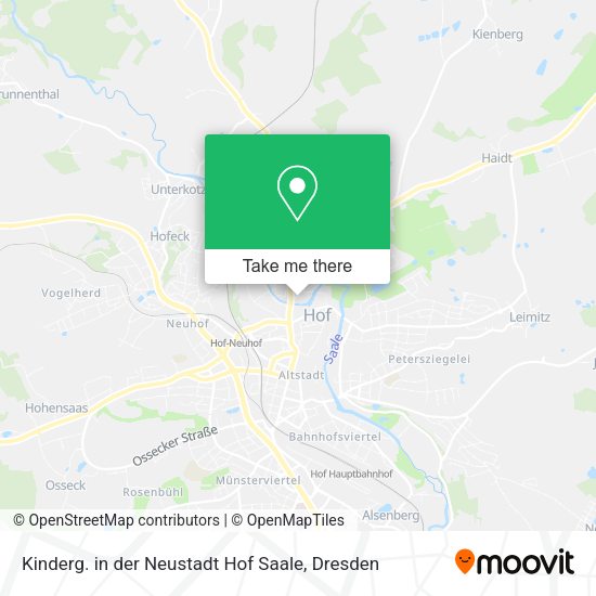 Карта Kinderg. in der Neustadt Hof Saale