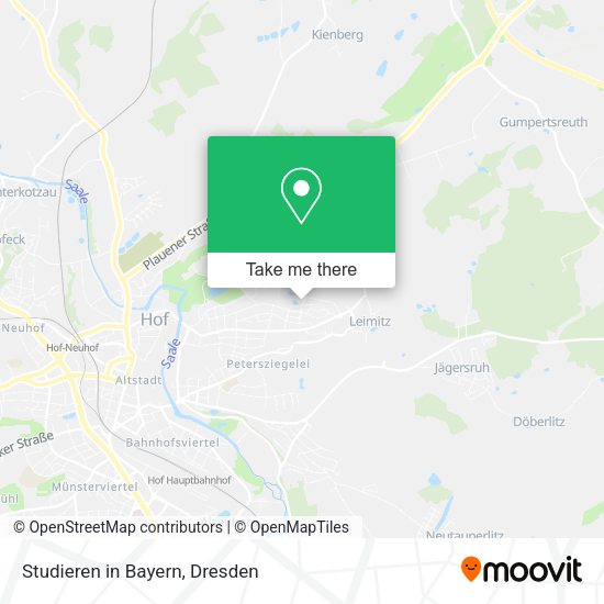 Карта Studieren in Bayern
