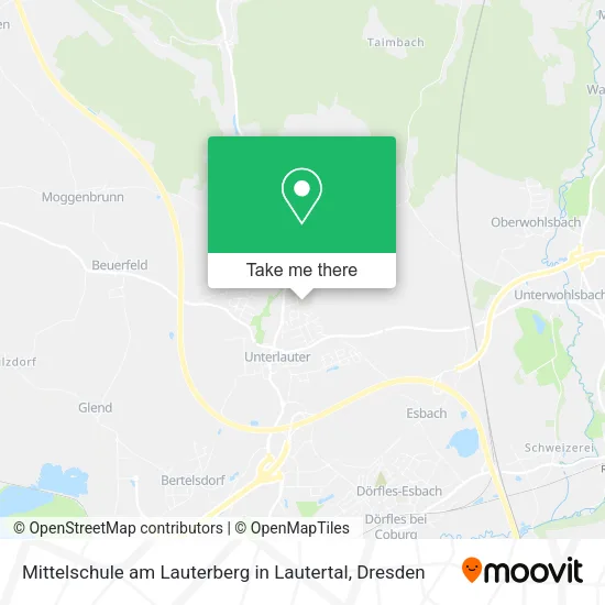 Карта Mittelschule am Lauterberg in Lautertal