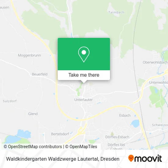 Карта Waldkindergarten Waldzwerge Lautertal