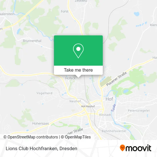 Карта Lions Club Hochfranken