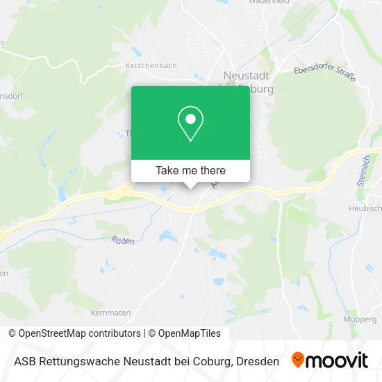 Карта ASB Rettungswache Neustadt bei Coburg