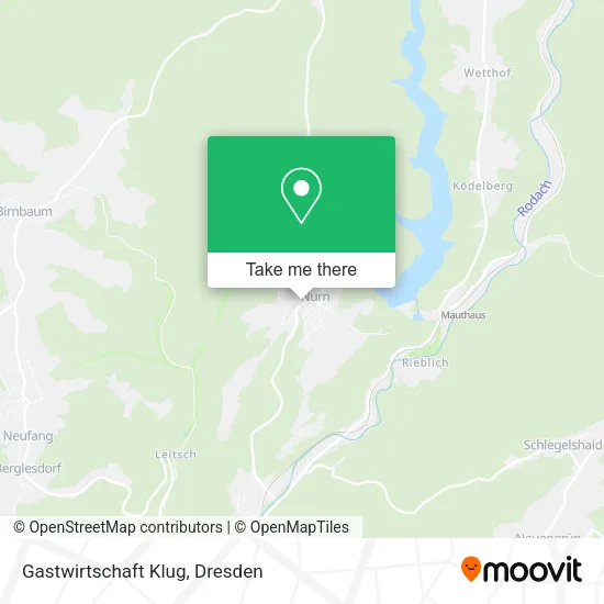 Карта Gastwirtschaft Klug