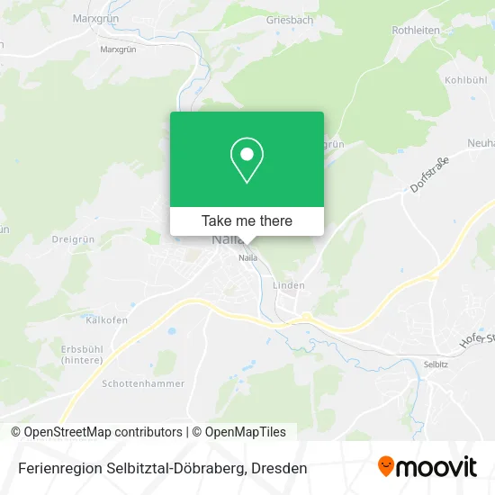 Карта Ferienregion Selbitztal-Döbraberg