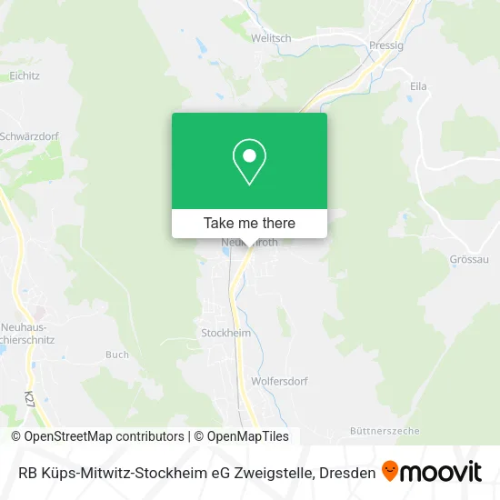 Карта RB Küps-Mitwitz-Stockheim eG Zweigstelle