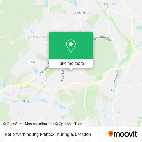 Карта Ferienverbindung Franco-Thuringia
