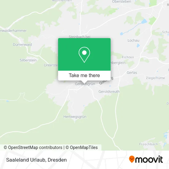 Карта Saaleland Urlaub