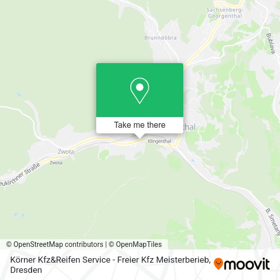 Карта Körner Kfz&Reifen Service - Freier Kfz Meisterberieb
