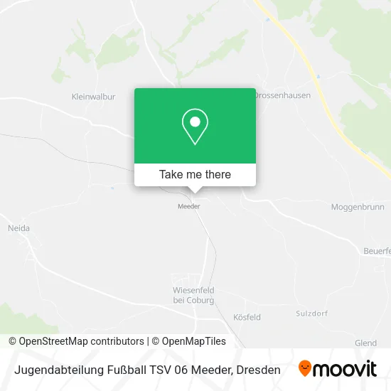 Карта Jugendabteilung Fußball TSV 06 Meeder