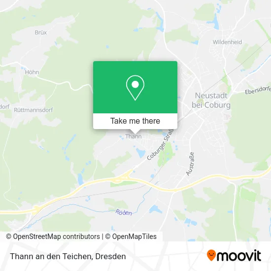 Карта Thann an den Teichen