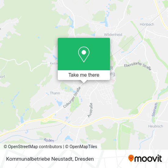 Карта Kommunalbetriebe Neustadt