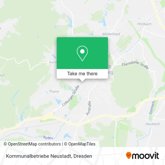 Карта Kommunalbetriebe Neustadt