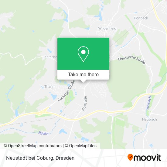 Карта Neustadt bei Coburg