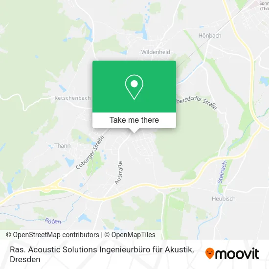 Карта Ras. Acoustic Solutions Ingenieurbüro für Akustik