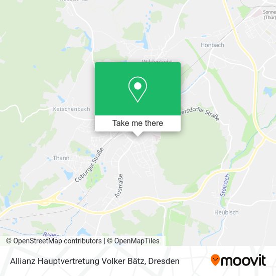 Карта Allianz Hauptvertretung Volker Bätz