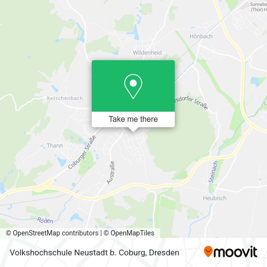 Карта Volkshochschule Neustadt b. Coburg
