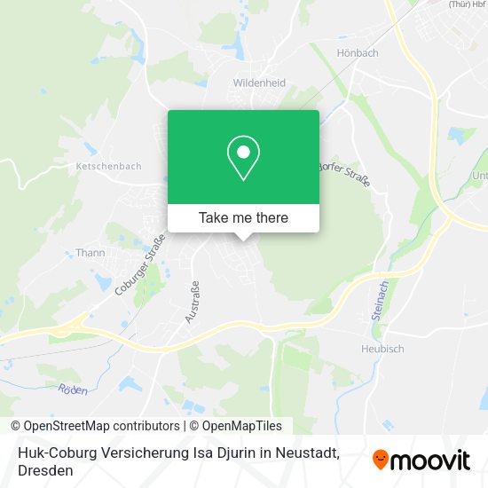 Карта Huk-Coburg Versicherung Isa Djurin in Neustadt