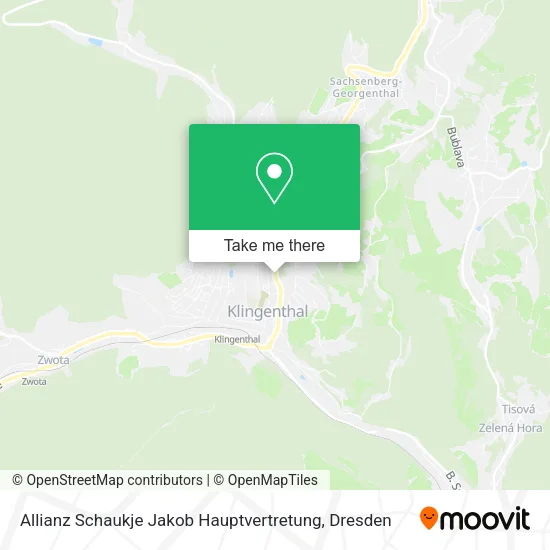 Карта Allianz Schaukje Jakob Hauptvertretung