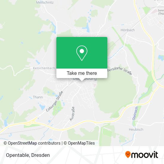 Карта Opentable