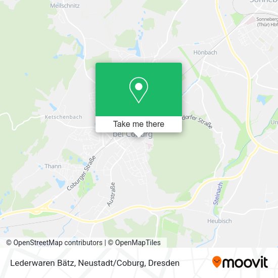 Карта Lederwaren Bätz, Neustadt / Coburg