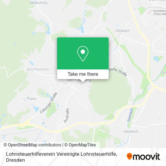 Карта Lohnsteuerhilfeverein Vereinigte Lohnsteuerhilfe