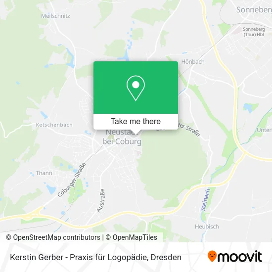 Карта Kerstin Gerber - Praxis für Logopädie