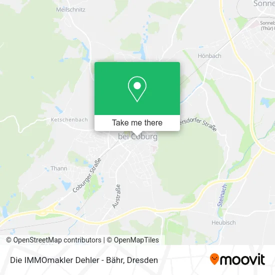 Карта Die IMMOmakler Dehler - Bähr