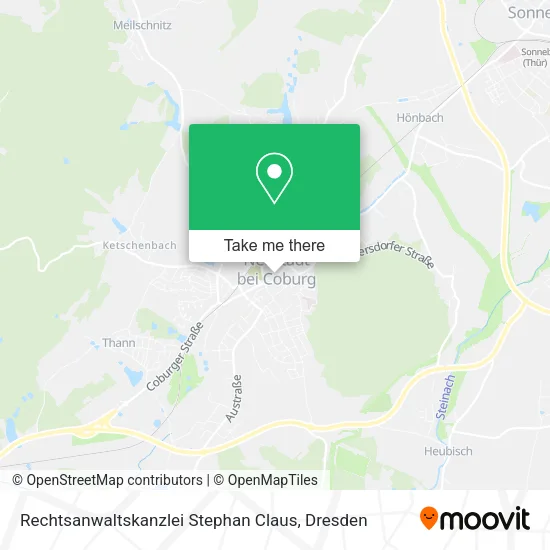 Карта Rechtsanwaltskanzlei Stephan Claus