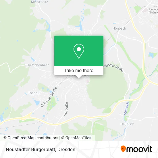 Карта Neustadter Bürgerblatt