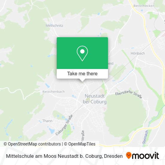 Карта Mittelschule am Moos Neustadt b. Coburg