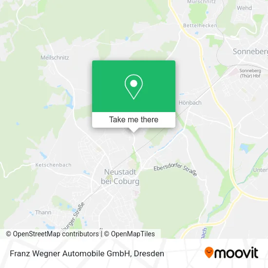 Карта Franz Wegner Automobile GmbH