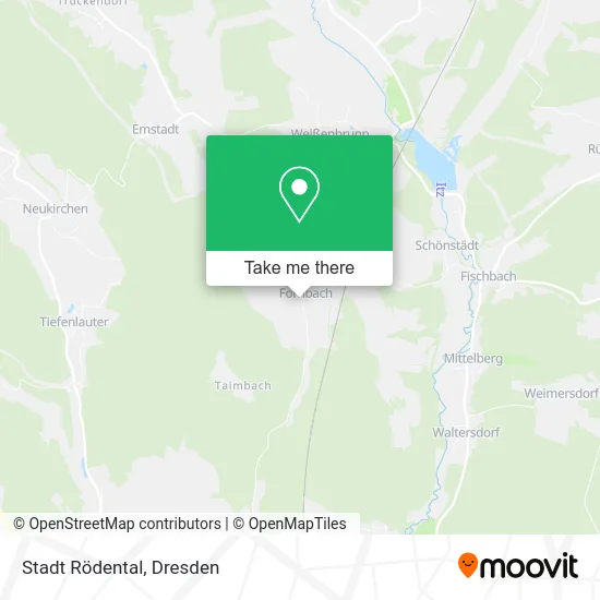 Карта Stadt Rödental