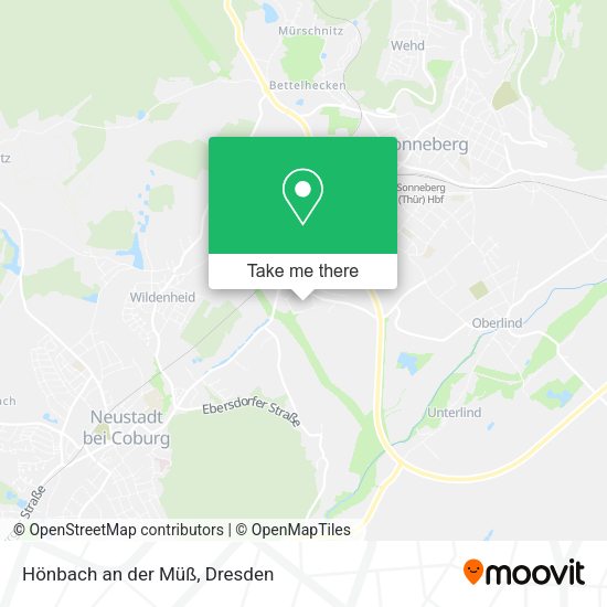 Карта Hönbach an der Müß